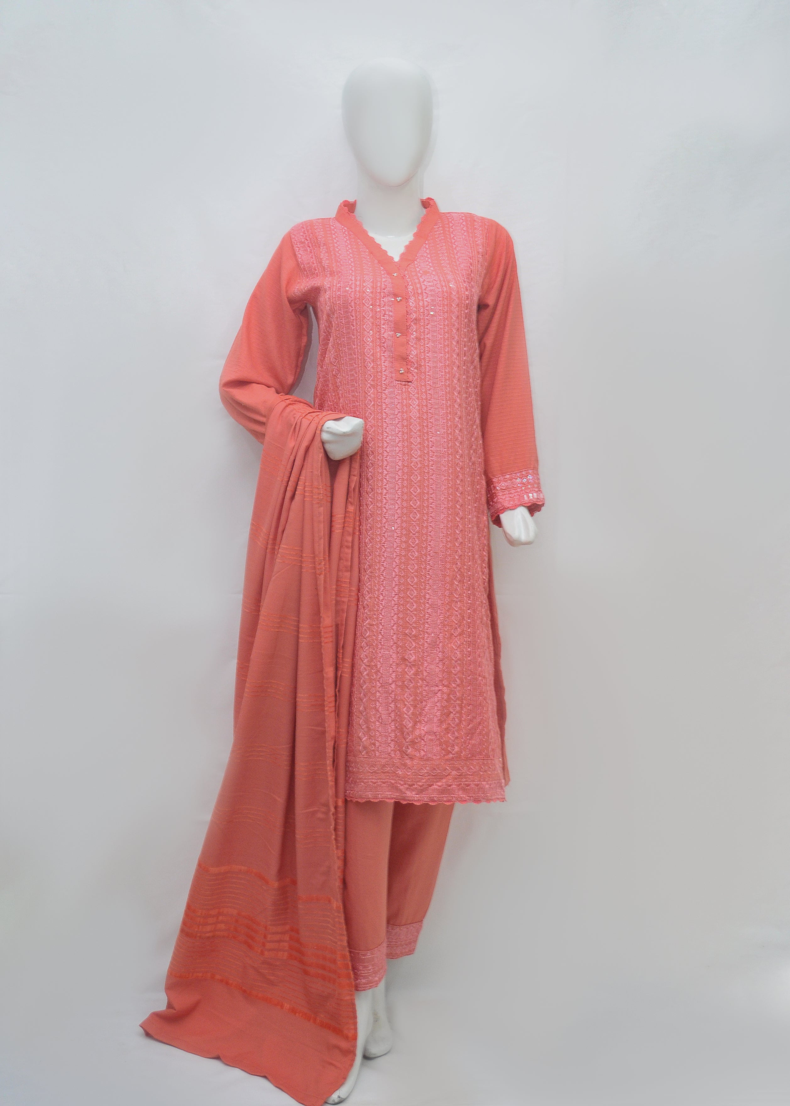 Luxury Embroidery Marina 3pc Suit - Winter Collection