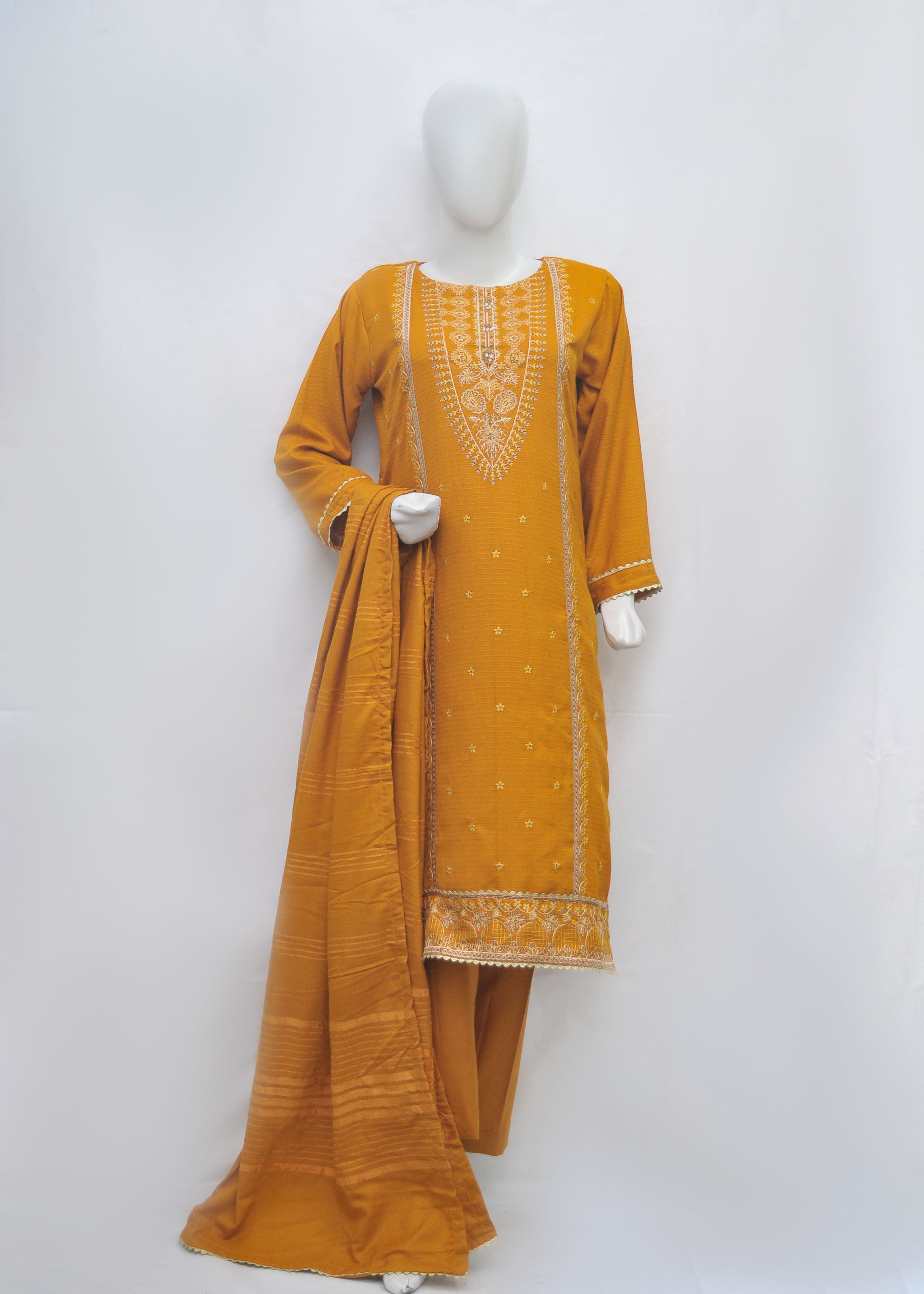 Luxury Embroidery Marina 3pc Suit - Winter Collection
