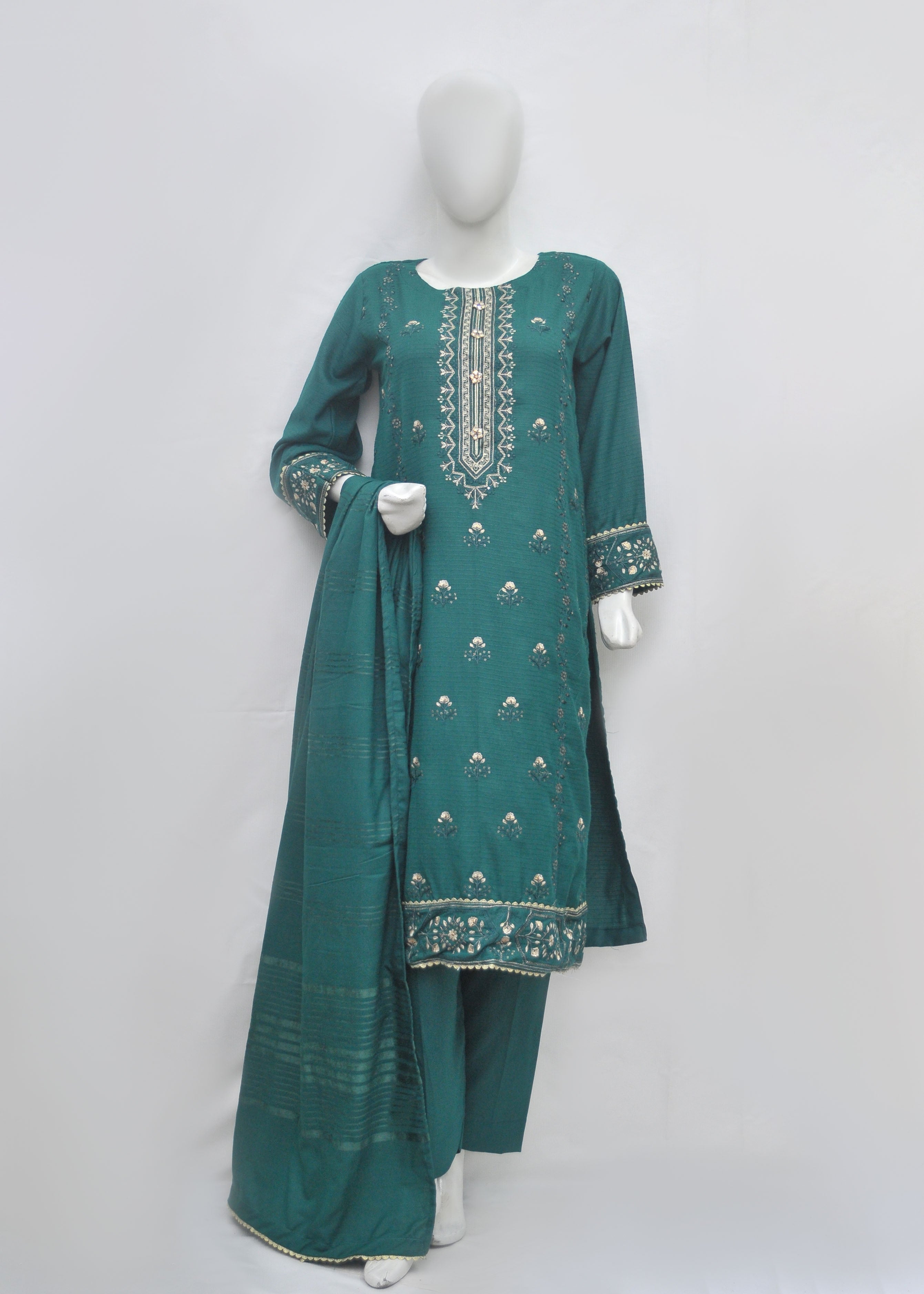 Luxury Embroidery Marina 3pc Suit - Winter Collection