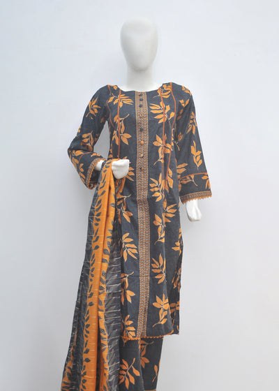 Printed 3pc Frock - BinSaeed Original