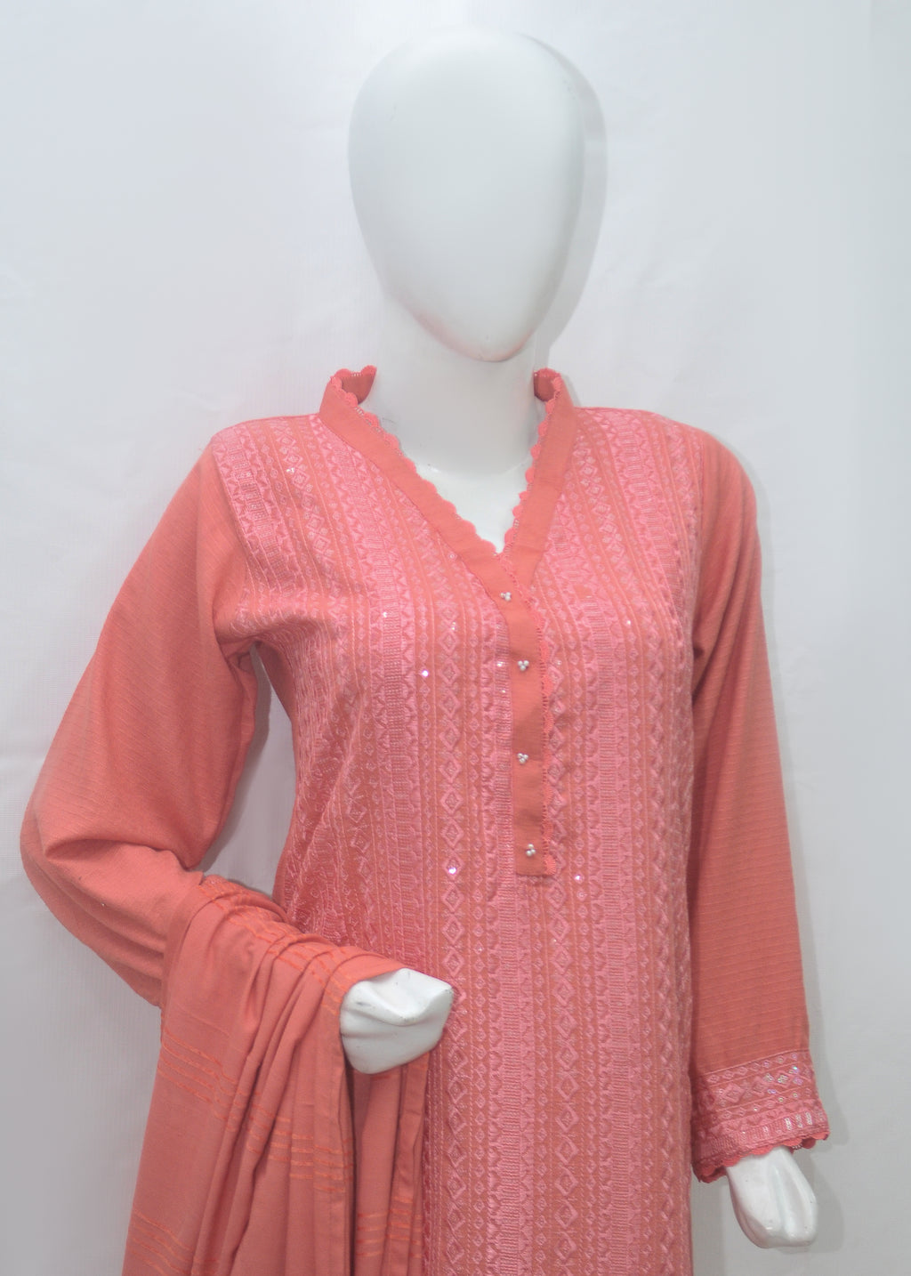 Luxury Embroidery Marina 3pc Suit - Winter Collection