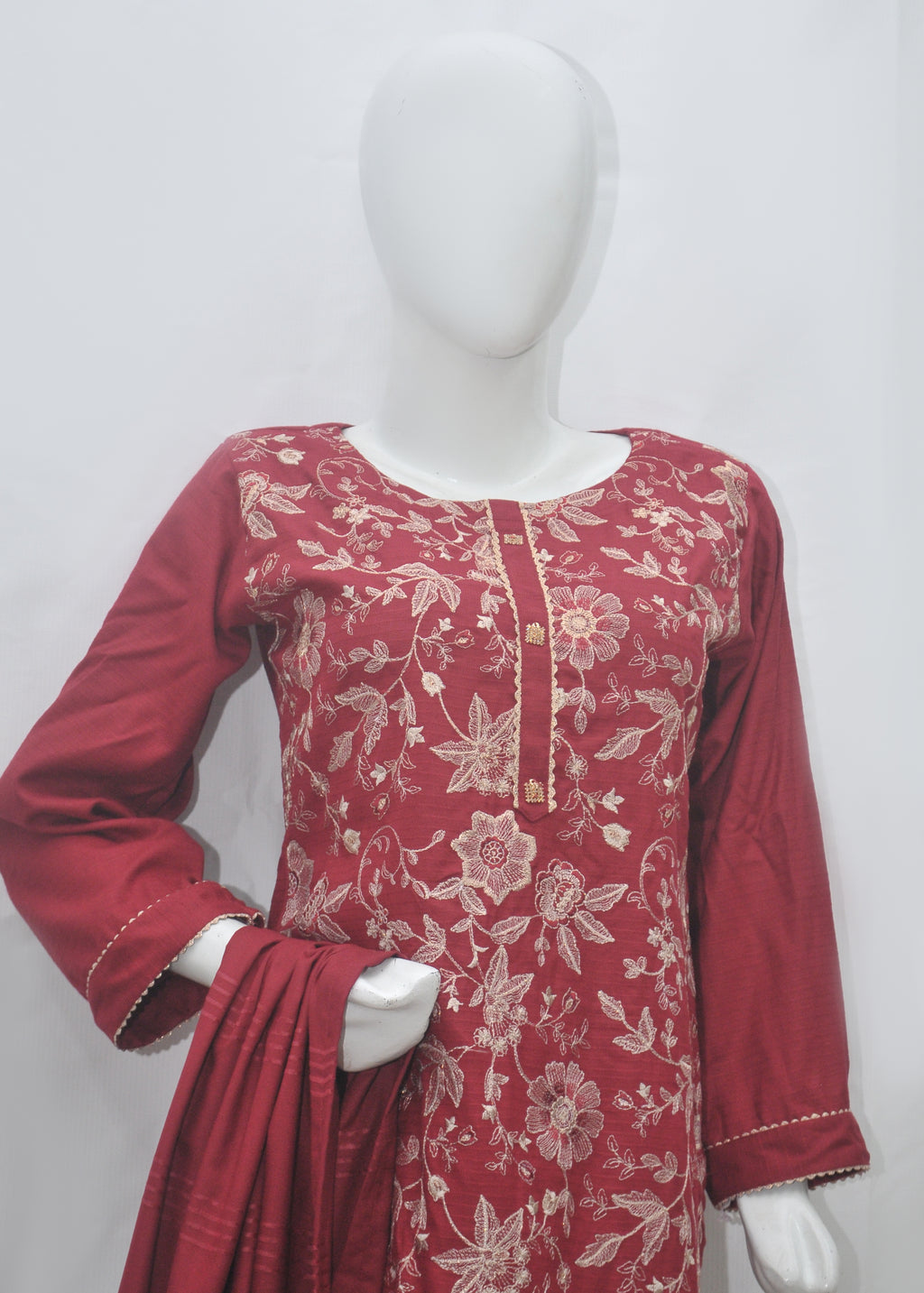Luxury Embroidery Marina 3pc Suit - Winter Collection