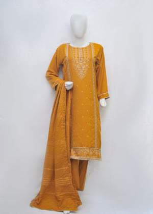 Luxury Embroidery Marina 3pc Suit - Winter Collection