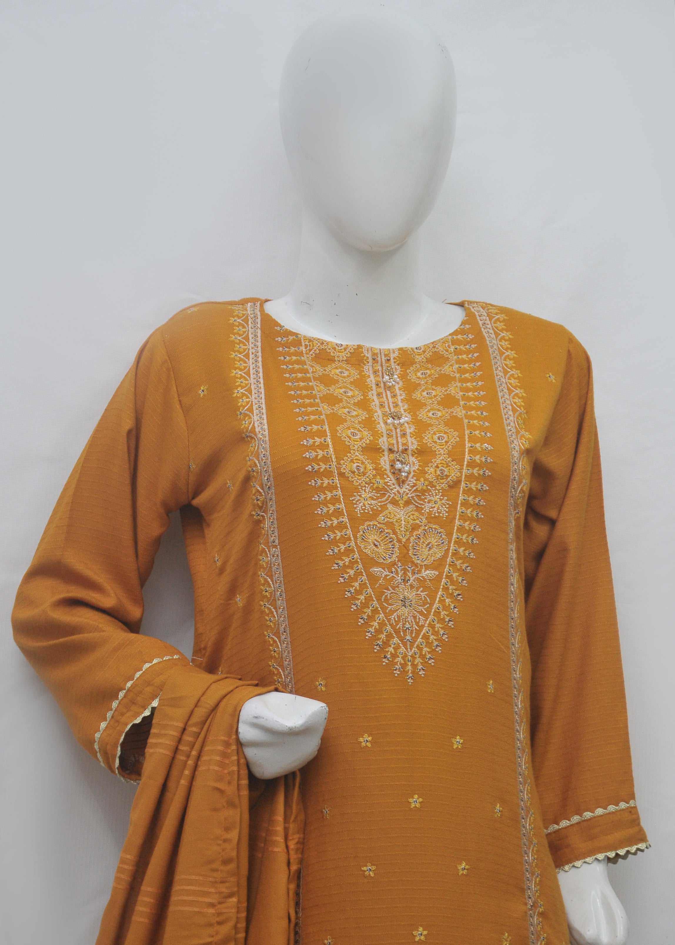 Luxury Embroidery Marina 3pc Suit - Winter Collection