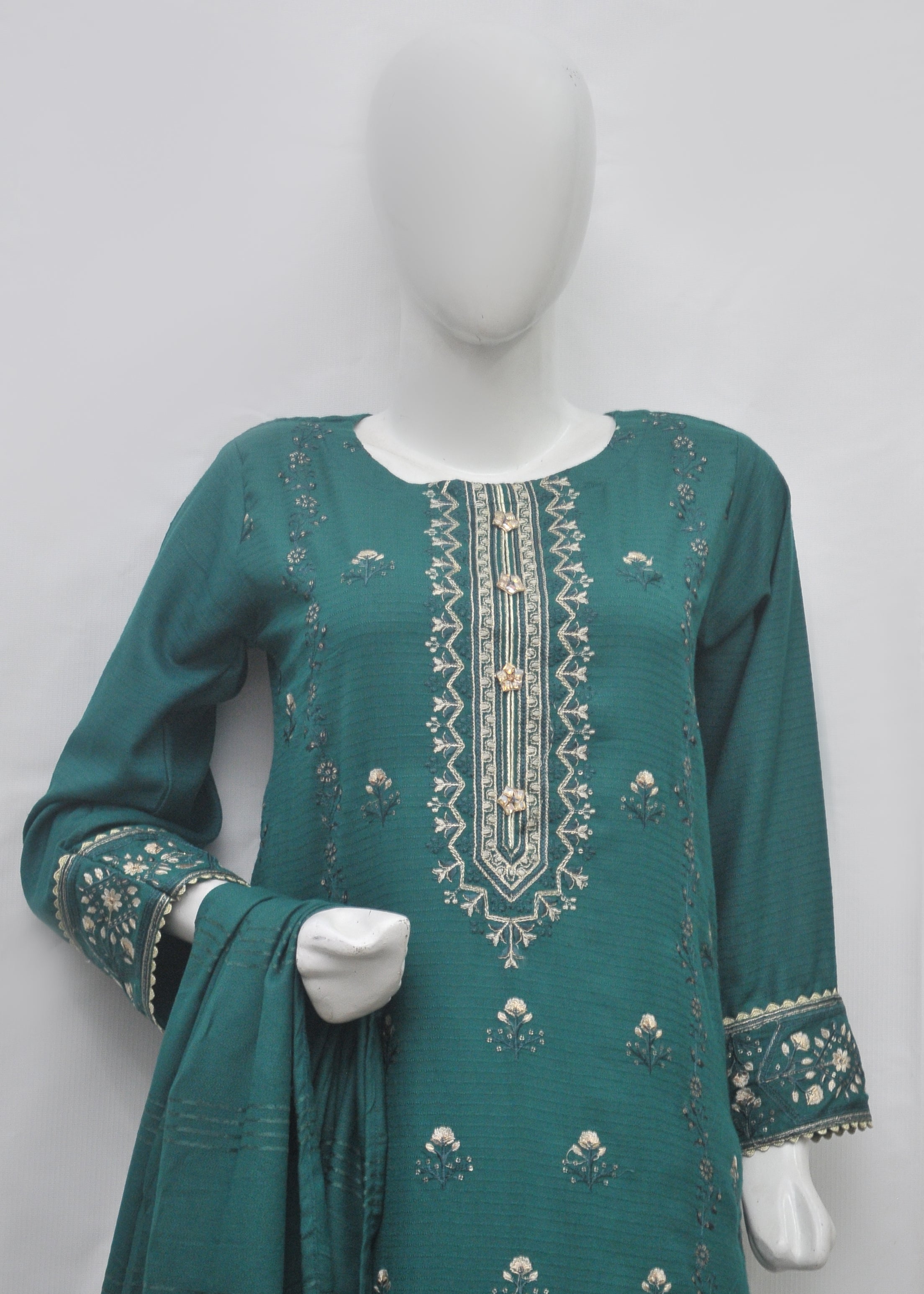 Luxury Embroidery Marina 3pc Suit - Winter Collection