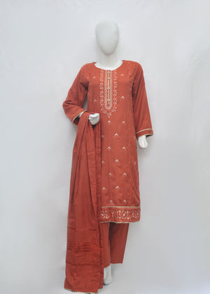 Luxury Embroidery Marina 3pc Suit - Winter Collection