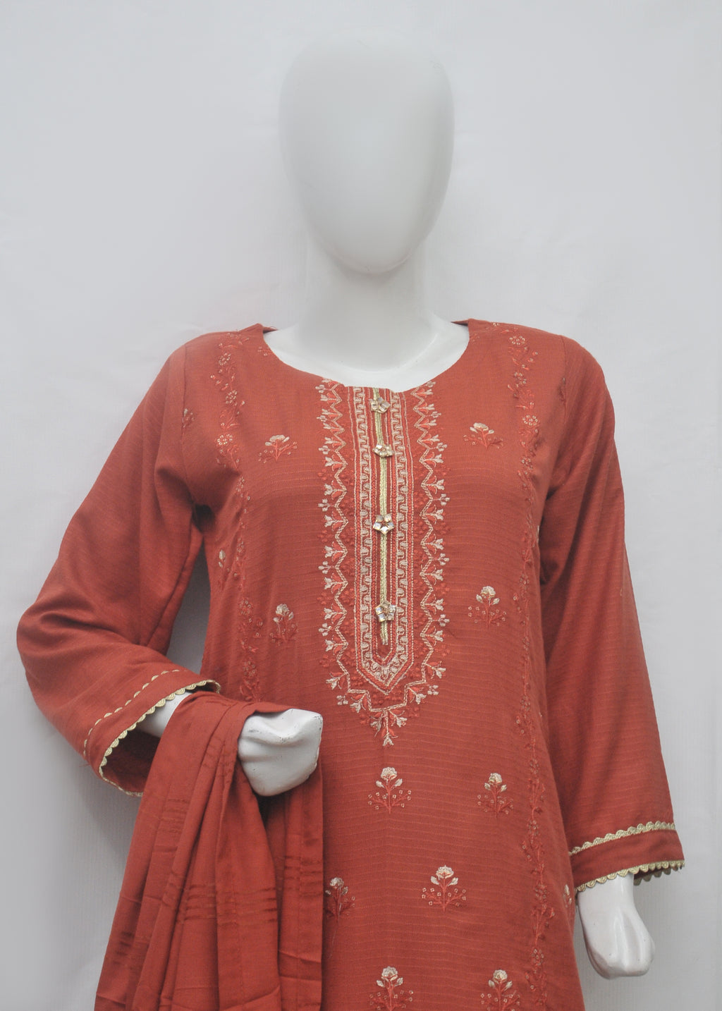 Luxury Embroidery Marina 3pc Suit - Winter Collection