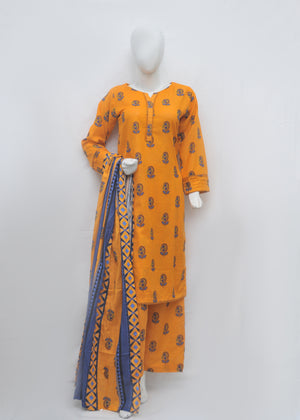 Premium Printed 3pc Khaddar Suit – Winter Collection