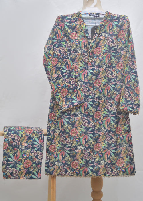 Kids Printed Khaddar 2pc - Winter Collection