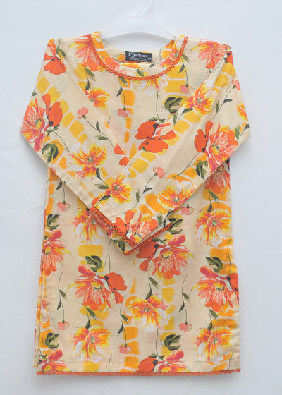 Printed Khaddar 2pc - Kids Winter Collection