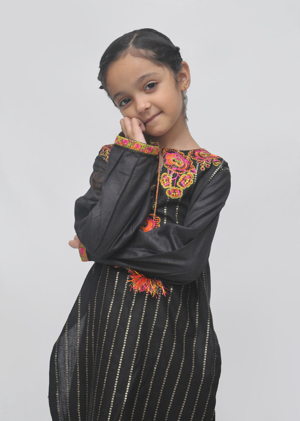Embroidered Khaddar 2pc - Kids Winter Collection