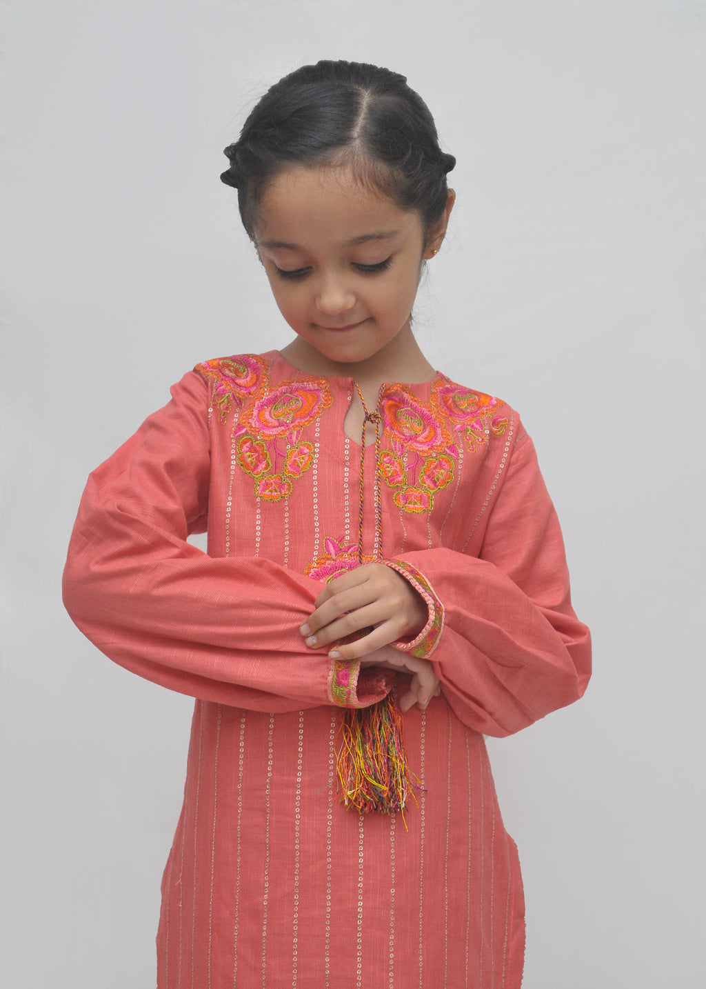 Embroidered Khaddar 2pc - Kids Winter Collection