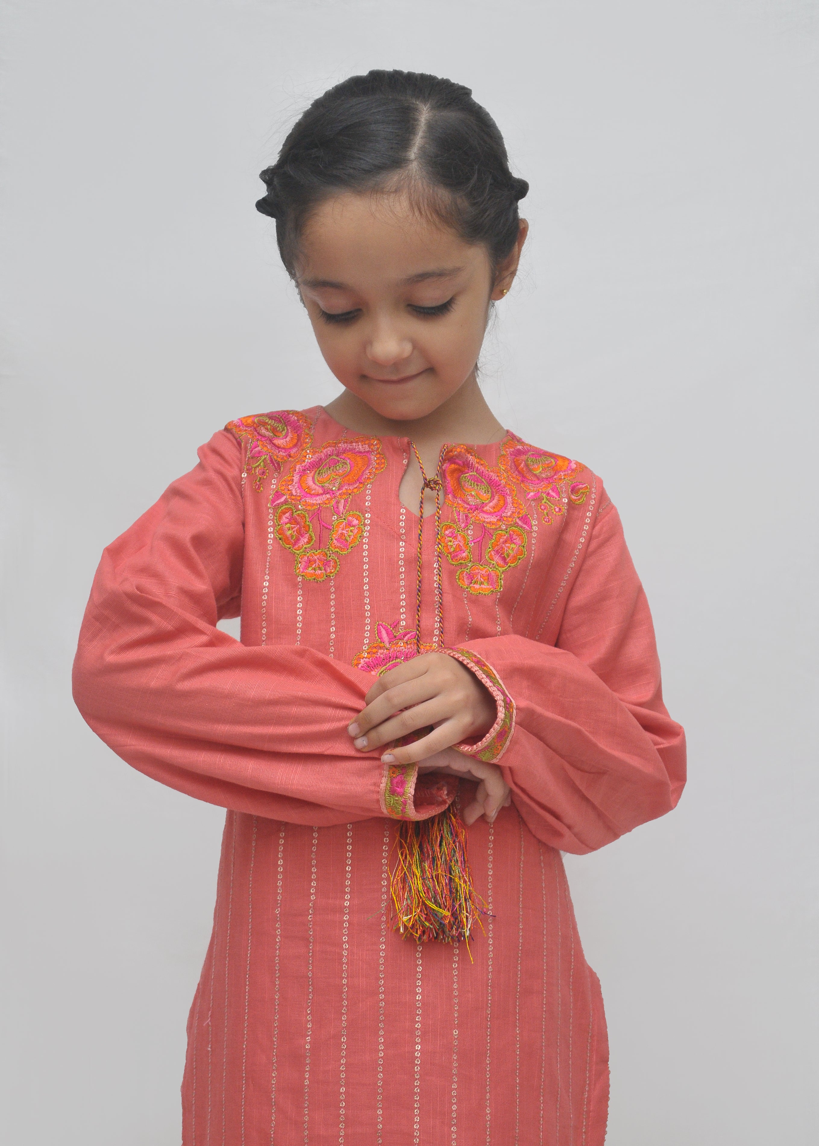Embroidered Khaddar 2pc - Kids Winter Collection
