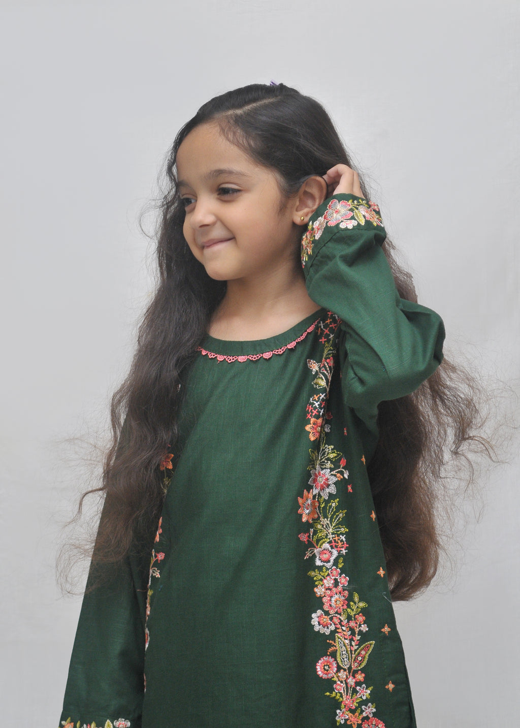 Embroidered Khaddar 2pc - Kids Winter Collection