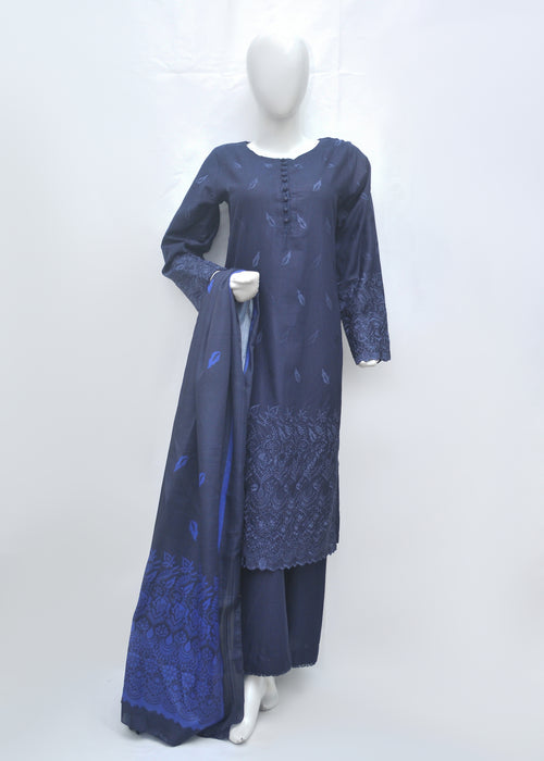 Embroidered Khaddar 3pc - Winter Collection