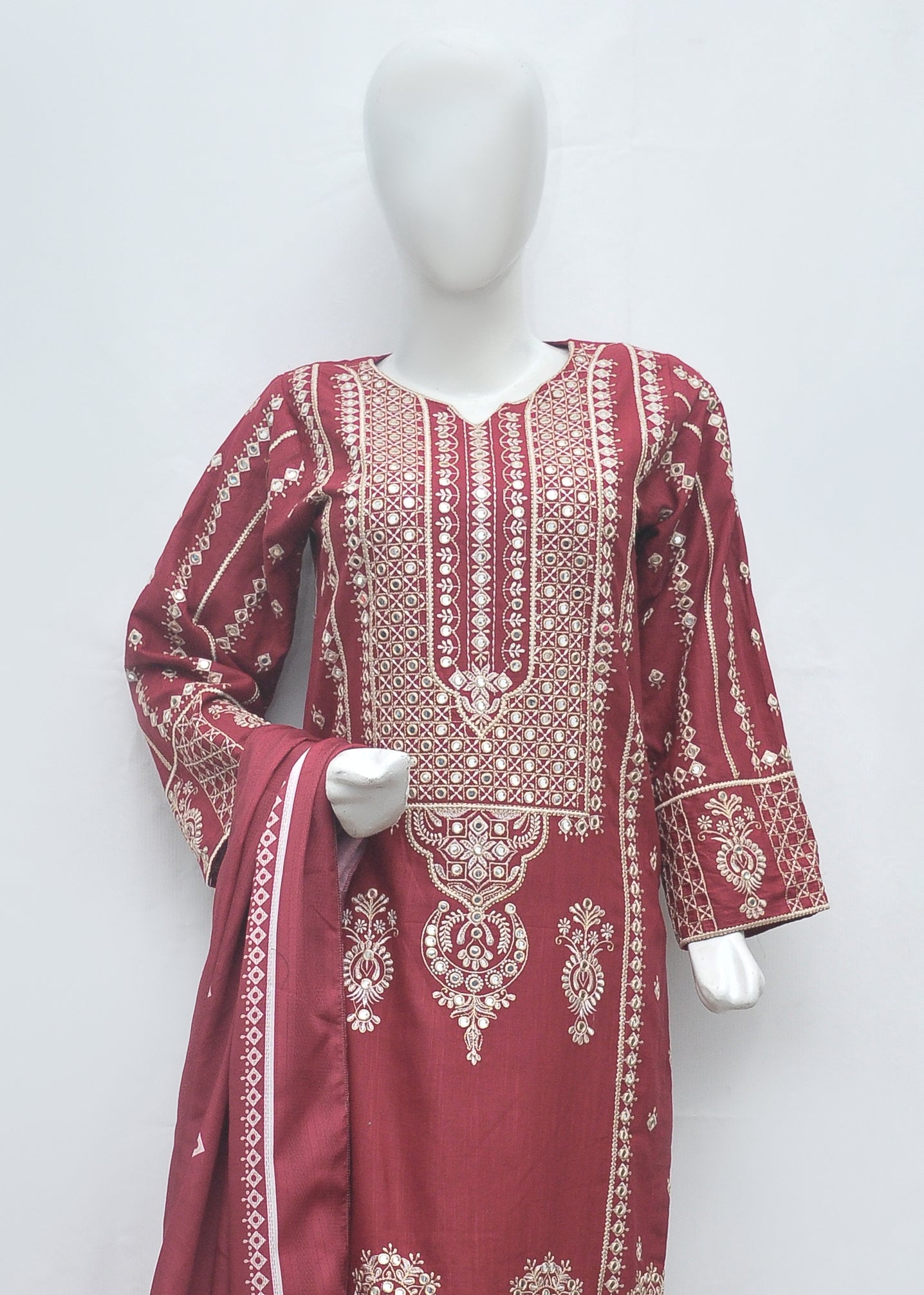 Embroidered Khaddar 3pc - Winter Collection
