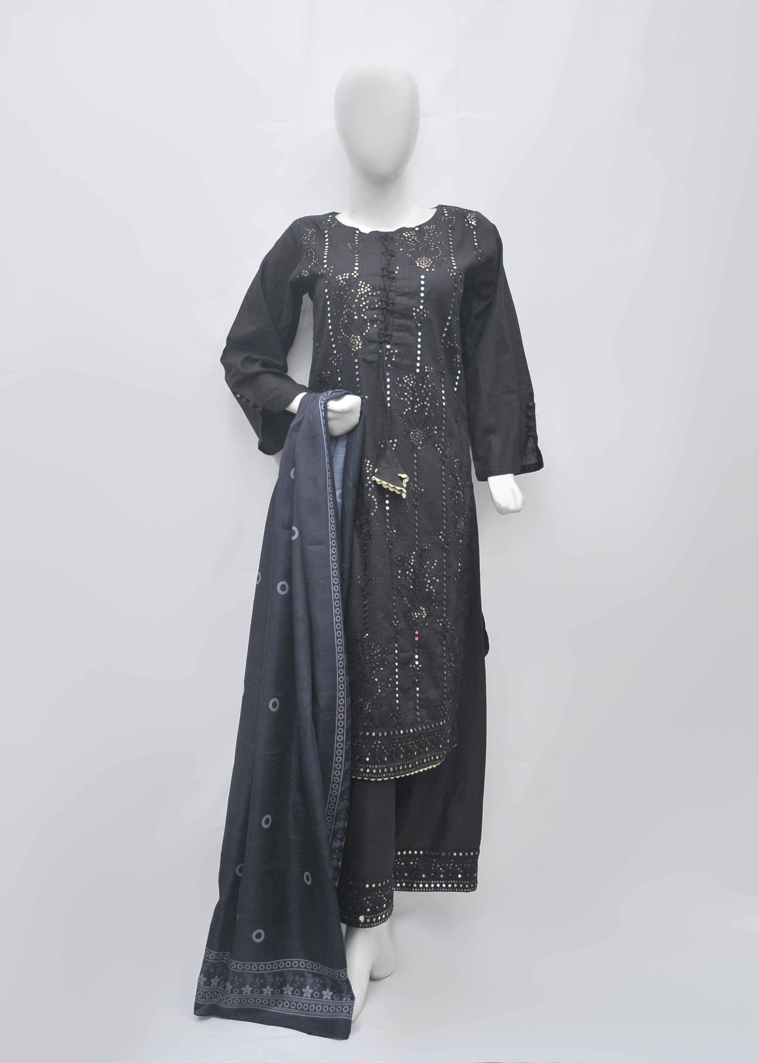 Embroidered Khaddar 3pc - Winter Collection