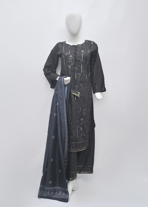 Embroidered Khaddar 3pc - Winter Collection