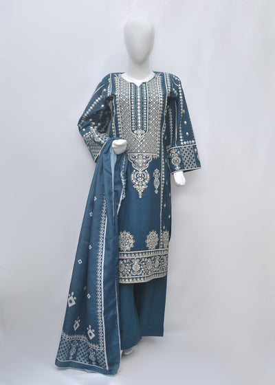 Embroidered Khaddar 3pc - Winter Collection