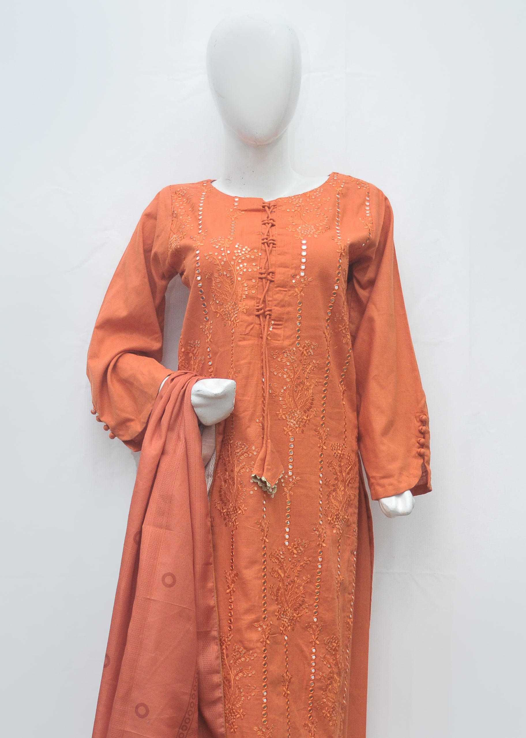 Embroidered Khaddar 3pc - Winter Collection