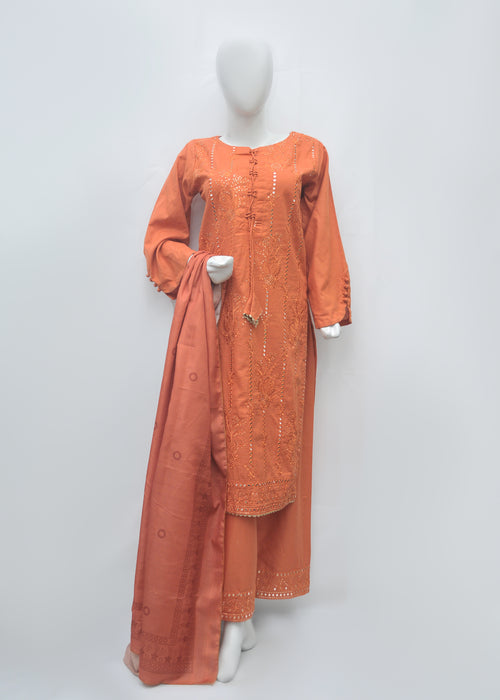 Embroidered Khaddar 3pc - Winter Collection