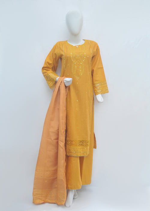 Embroidered Khaddar 3pc - Winter Collection