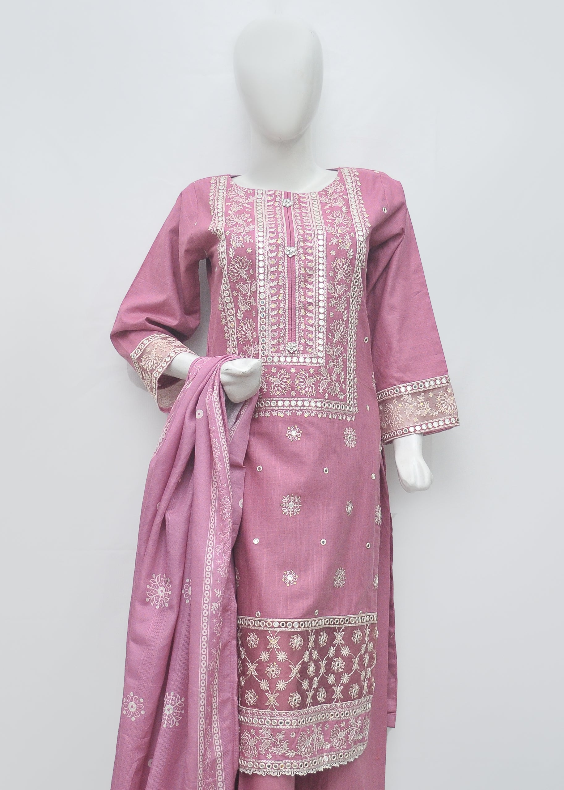 Embroidered Khaddar 3pc - Winter Collection