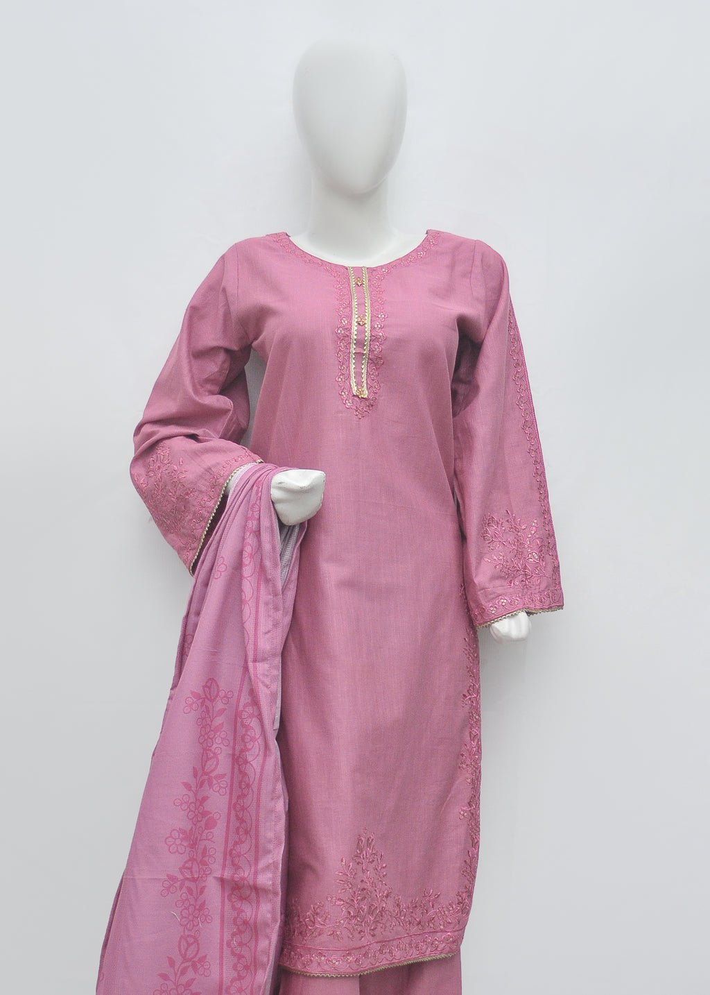 Embroidered Khaddar 3pc - Winter Collection