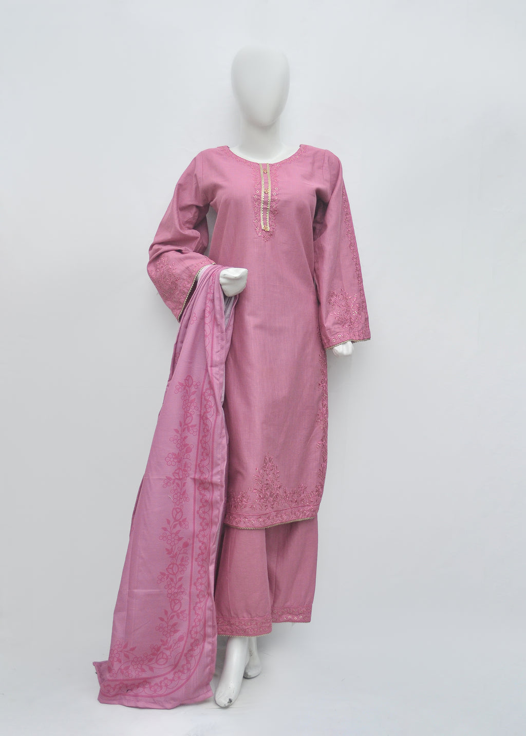 Embroidered Khaddar 3pc - Winter Collection