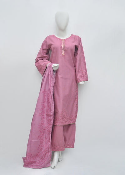 Embroidered Khaddar 3pc - Winter Collection