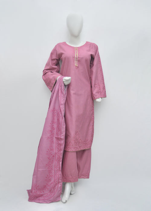 Embroidered Khaddar 3pc - Winter Collection