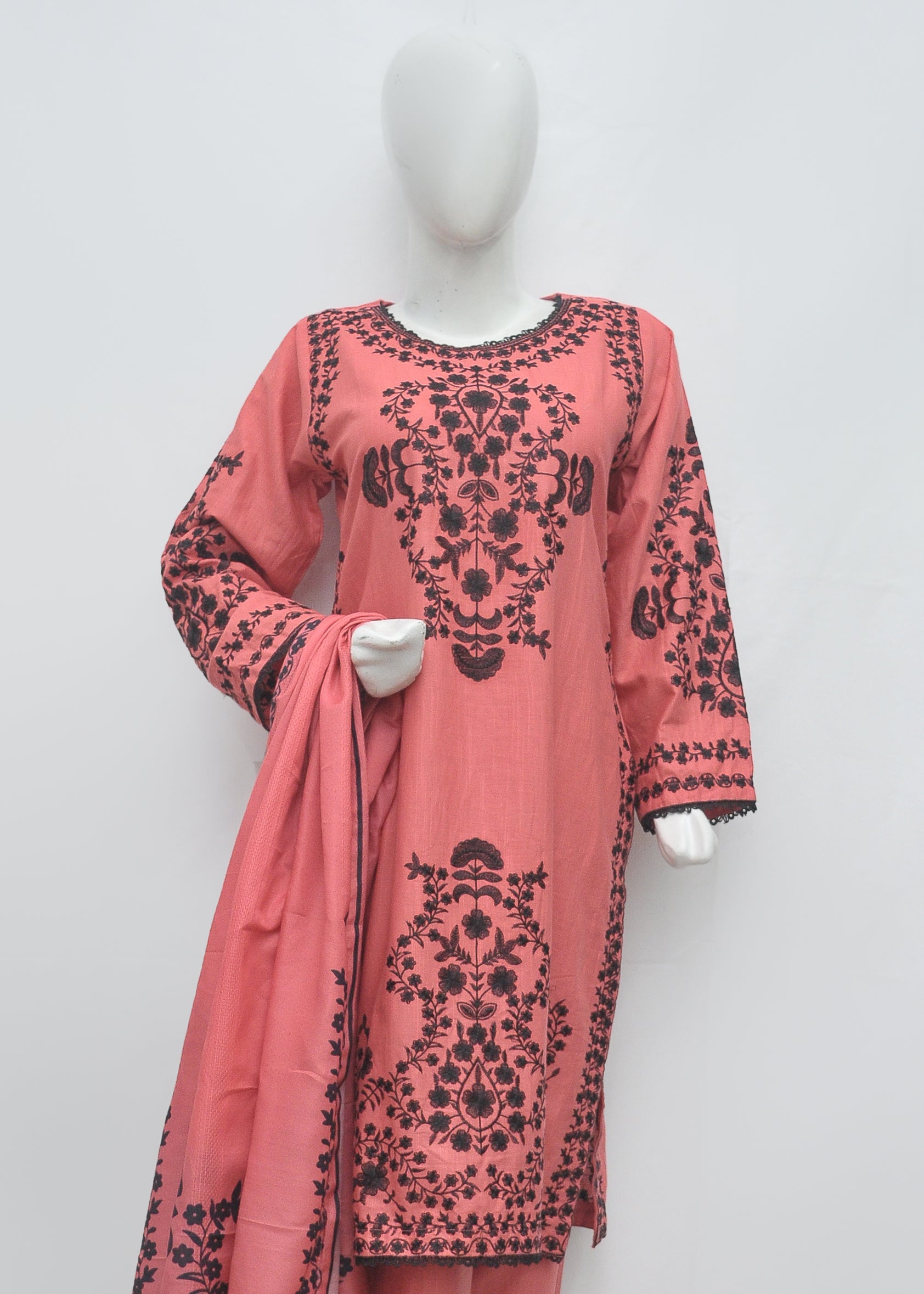 Embroidered Khaddar 3pc - Winter Collection