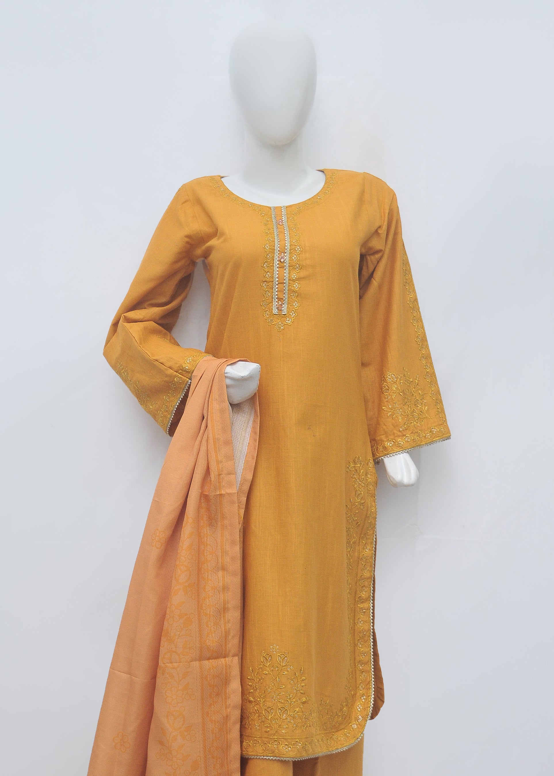 Embroidered Khaddar 3pc - Winter Collection