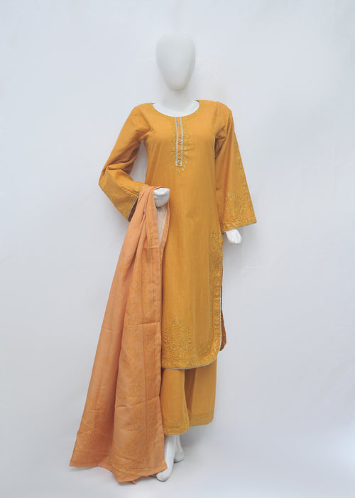 Embroidered Khaddar 3pc - Winter Collection