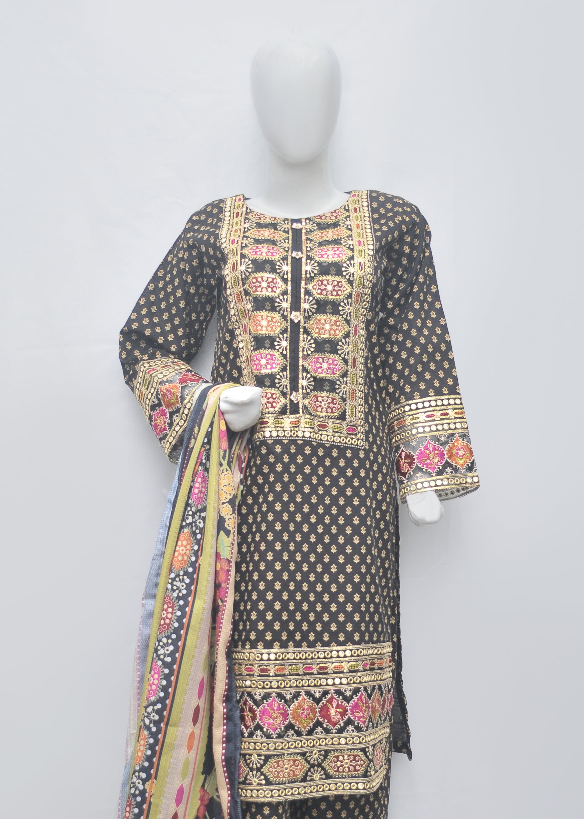 Embroidered Khaddar 3pc - Winter Collection