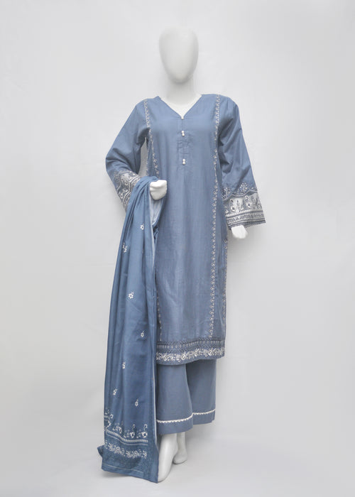 Embroidered Khaddar 3pc - Winter Collection