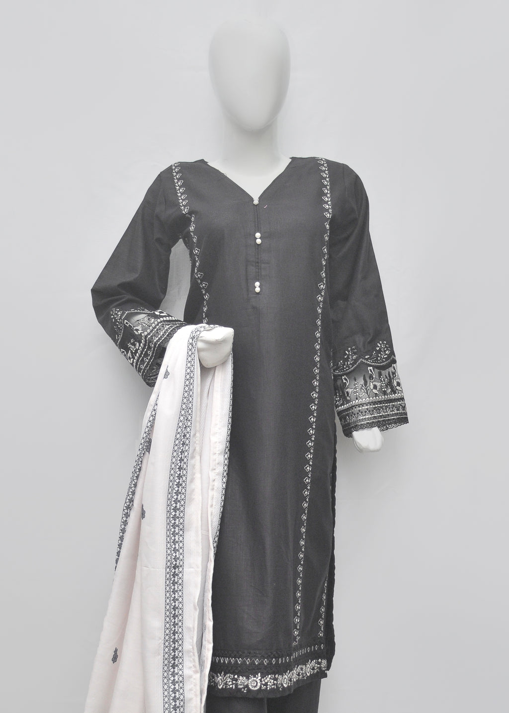 Embroidered Khaddar 3pc - Winter Collection