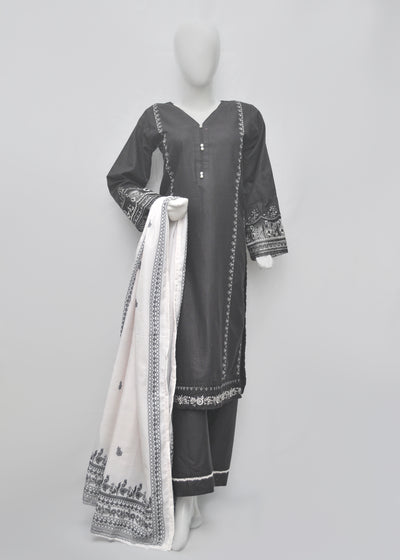 Embroidered Khaddar 3pc - Winter Collection