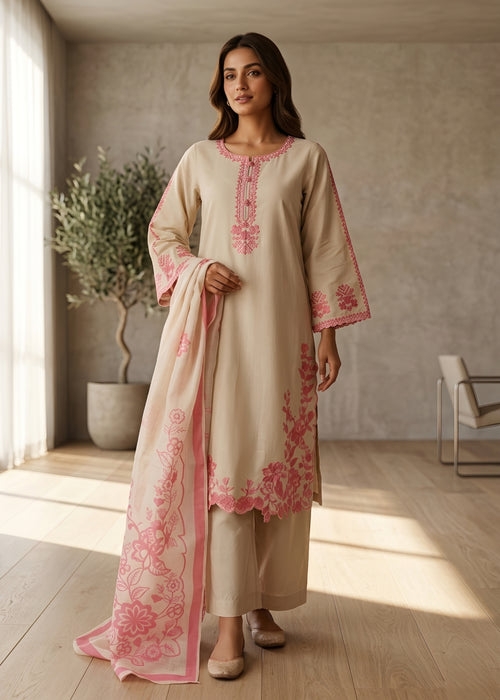 Embroidered Lawn 3pc