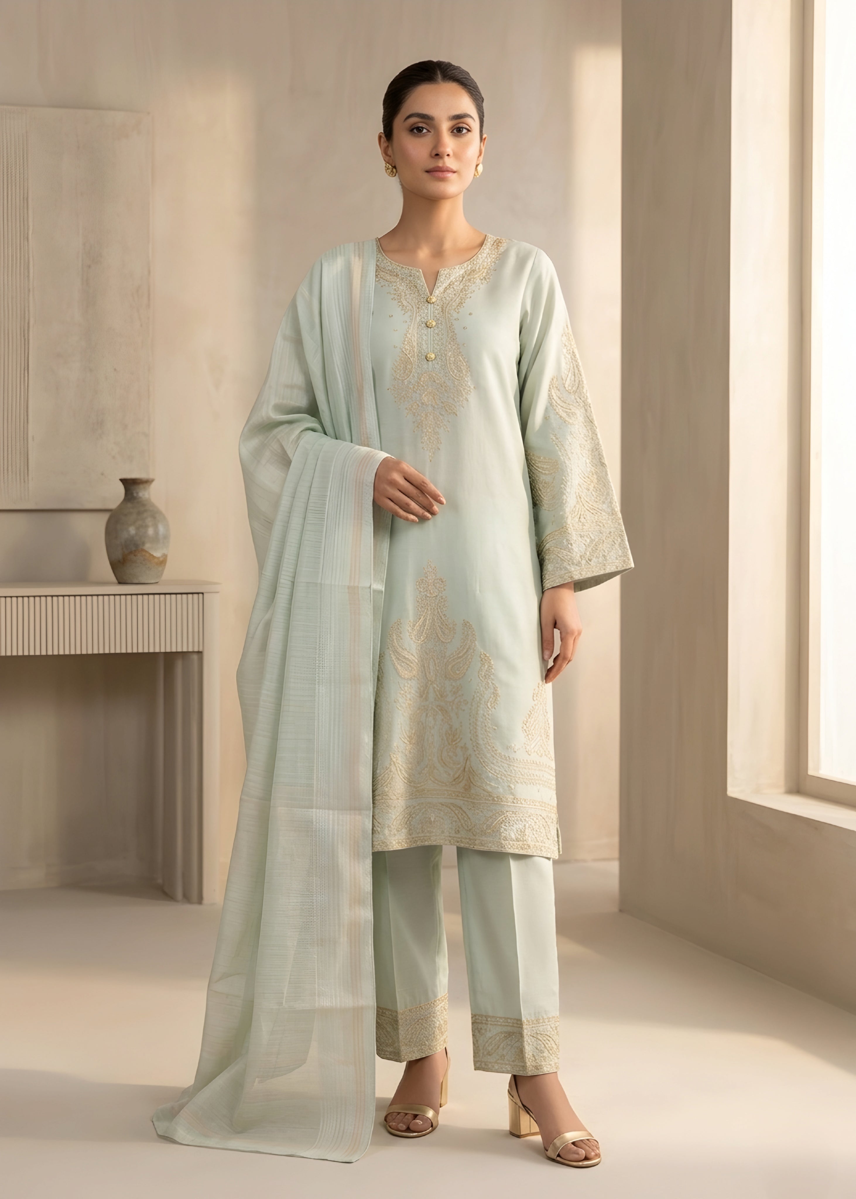 Embroidered Lawn 3PC