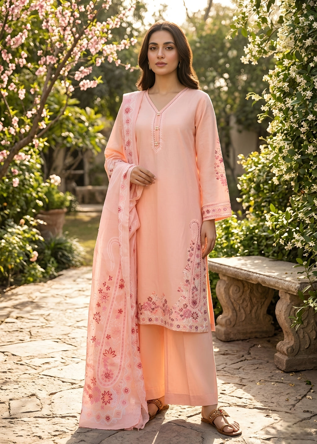Embroidered Lawn 3PC
