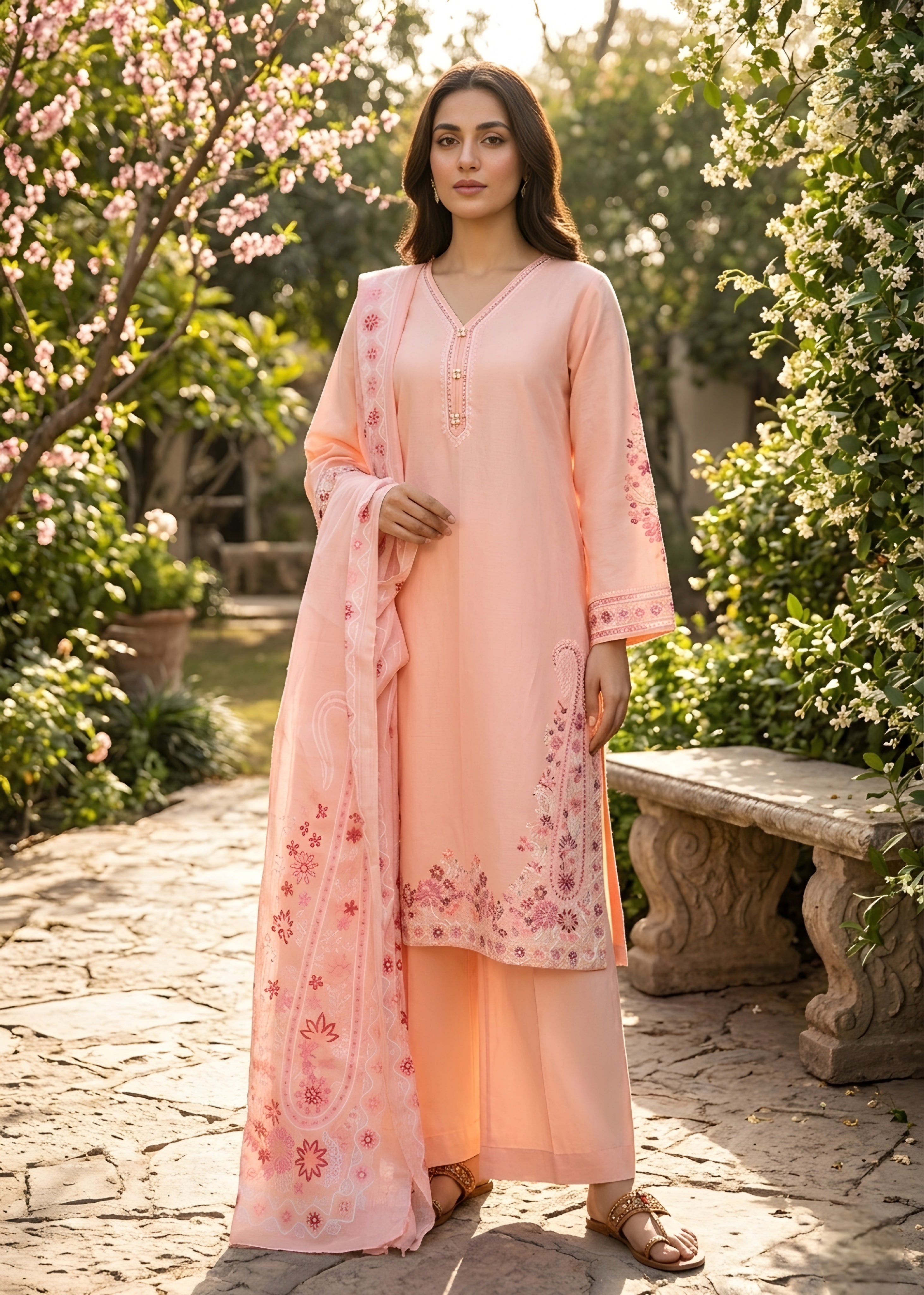 Embroidered Lawn 3PC