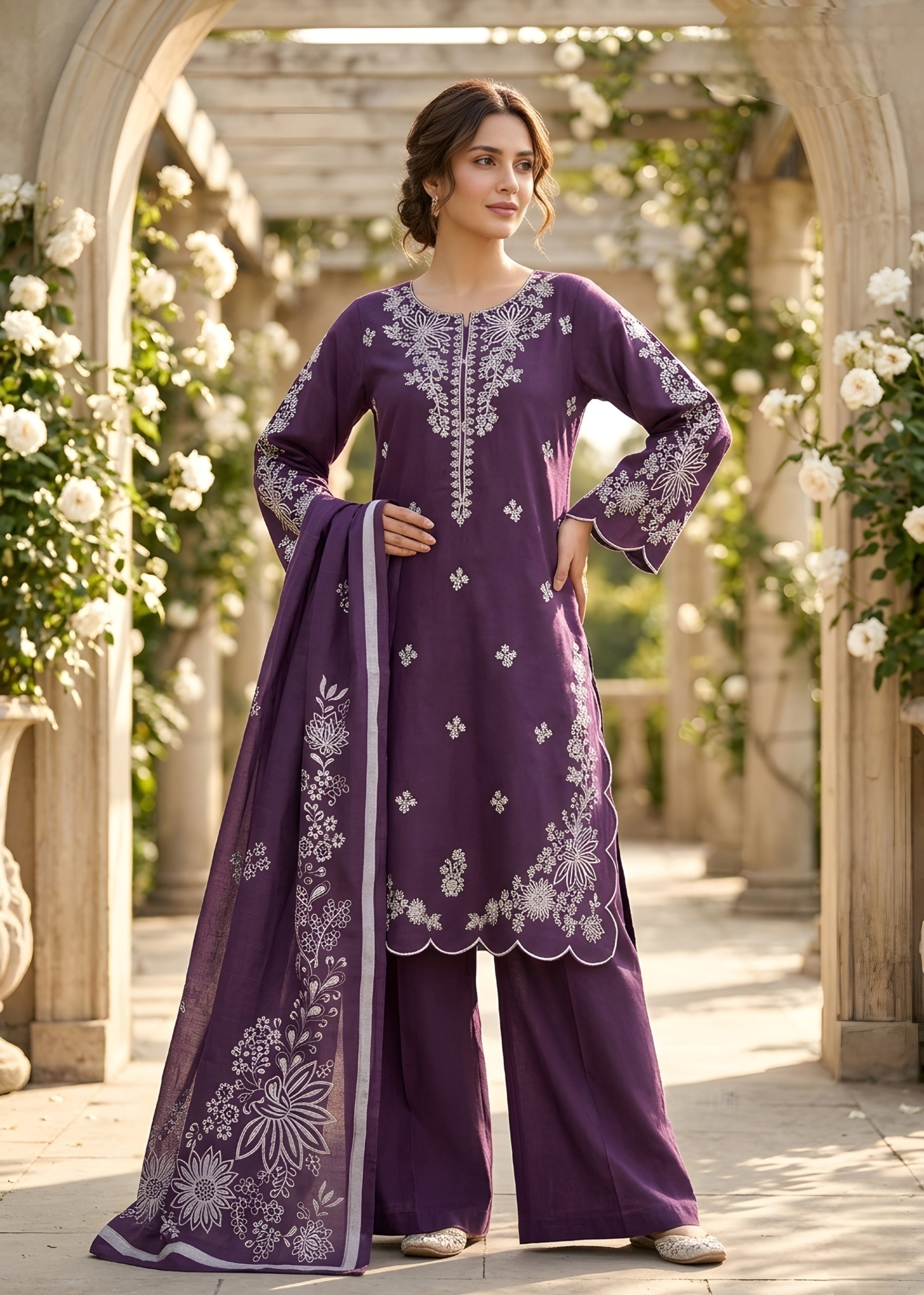 Embroidered Lawn 3PC