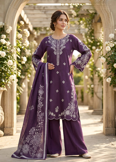 Embroidered Lawn 3PC
