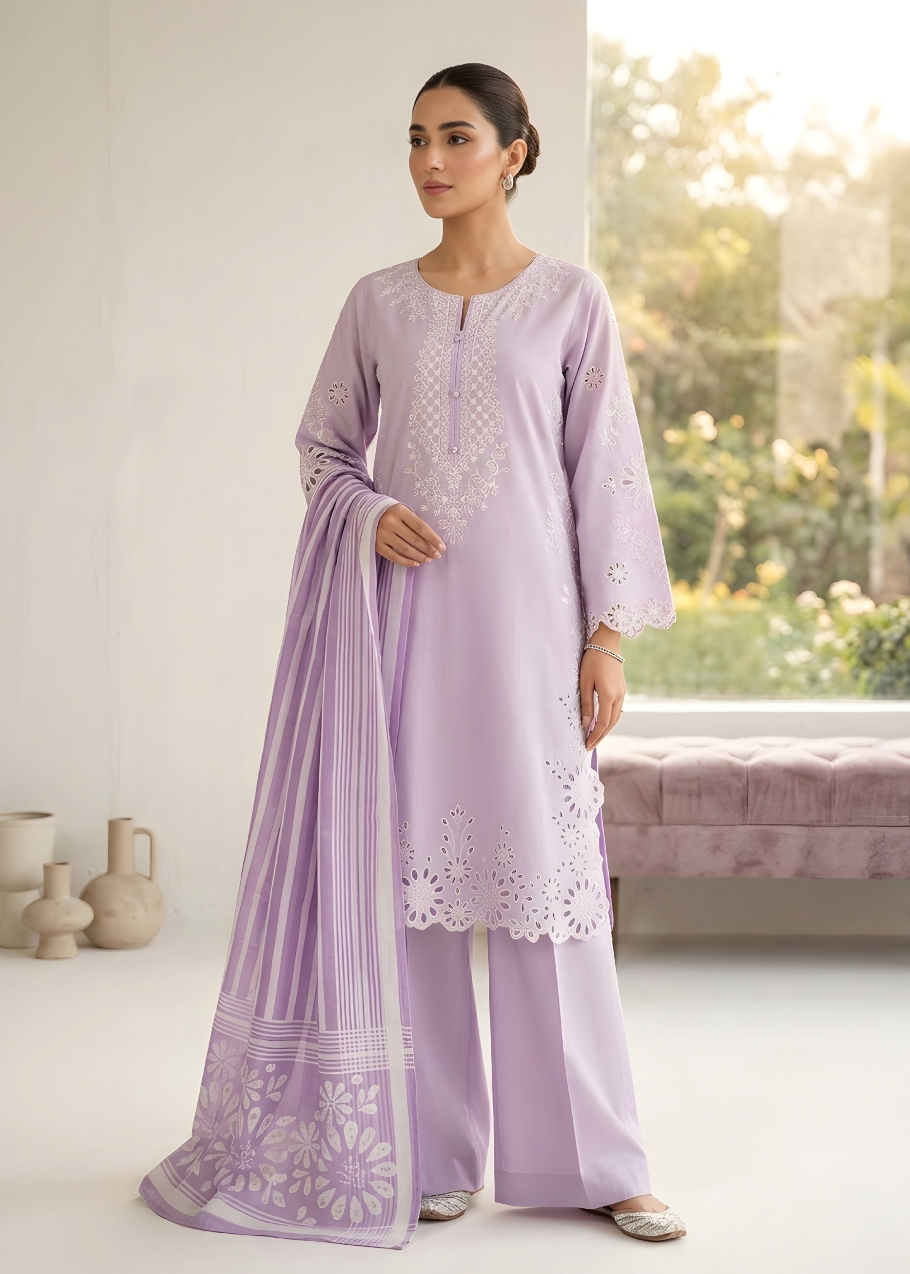 Embroidered Lawn 3PC