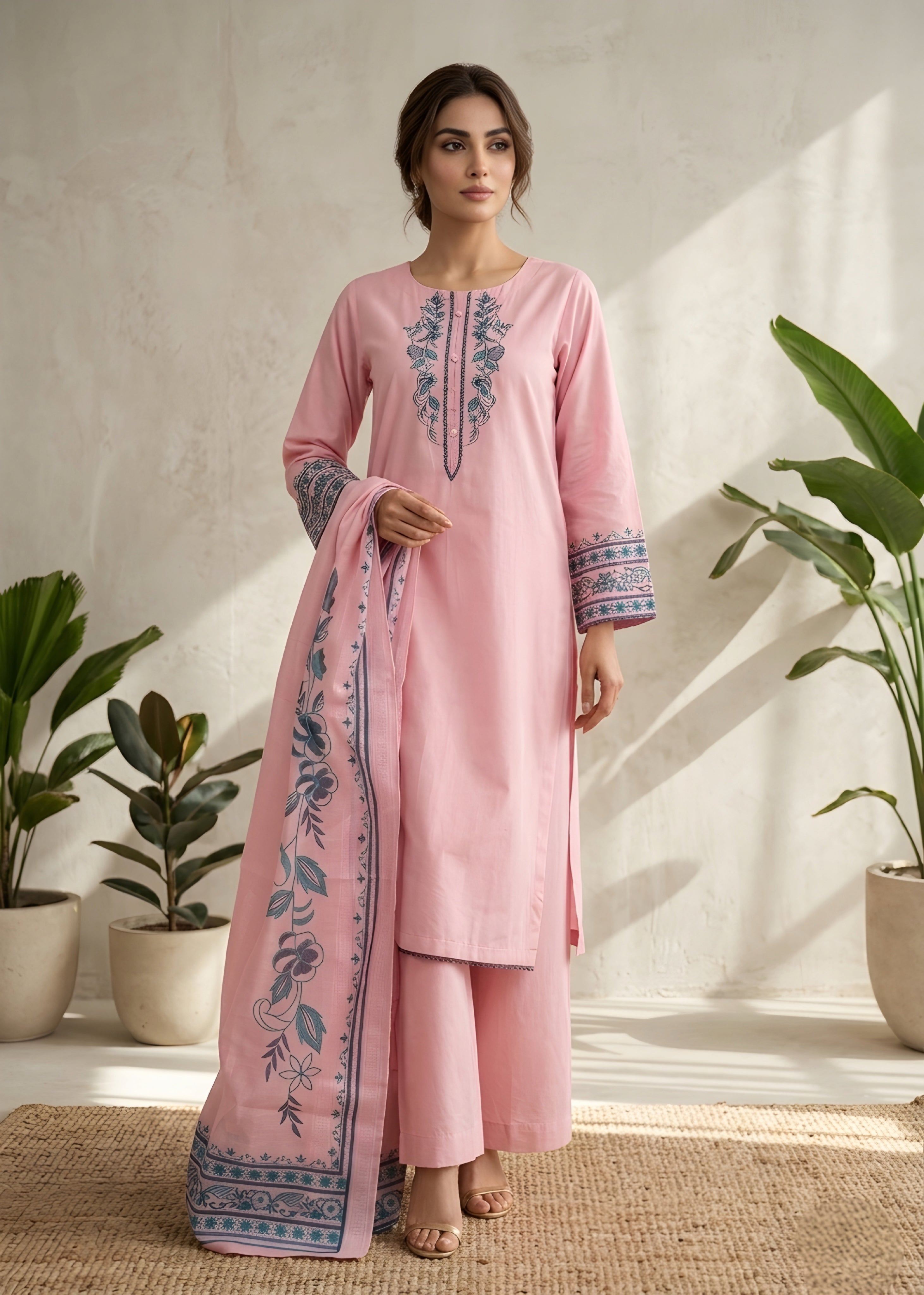 Embroidered Lawn 3PC