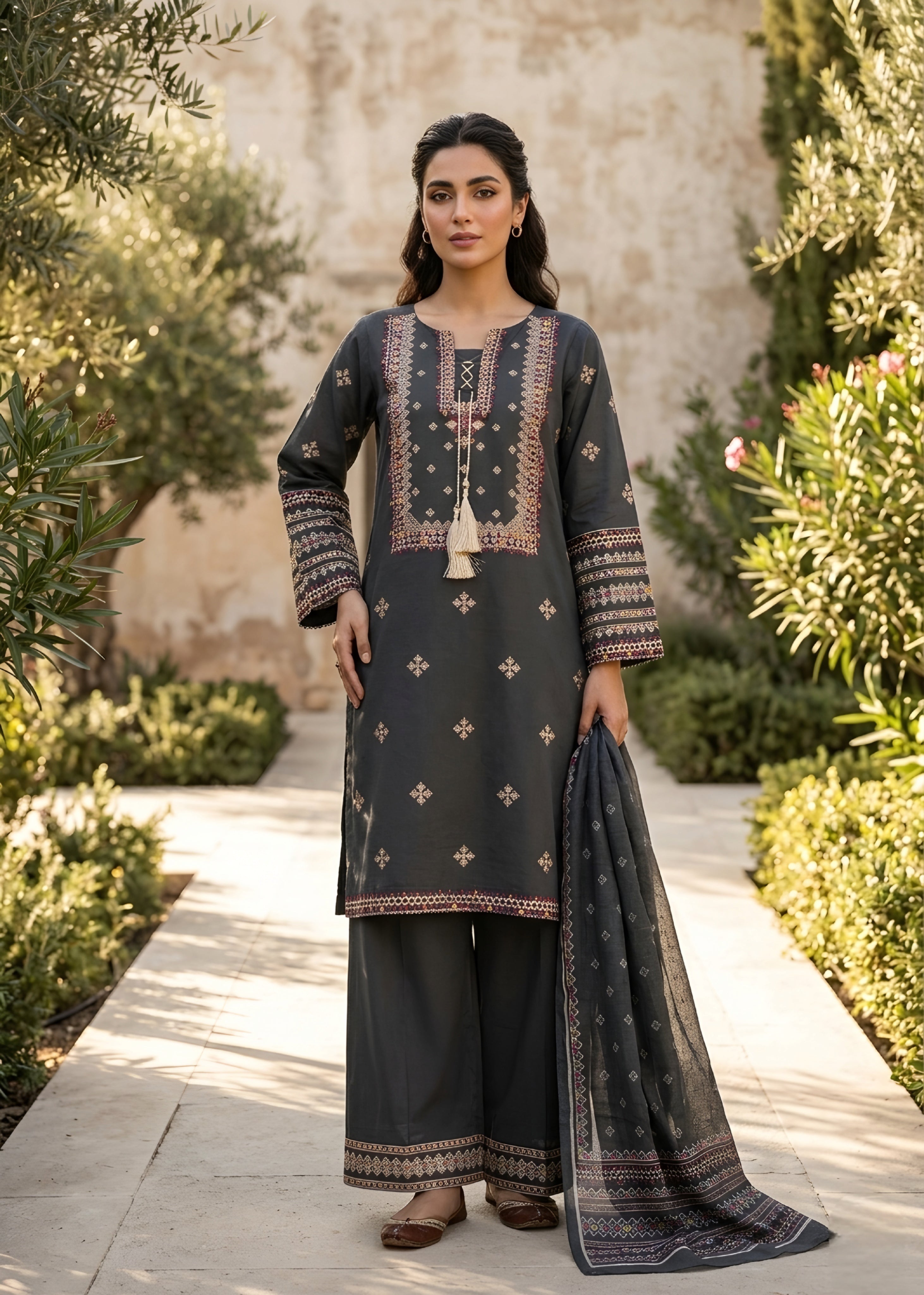 Embroidered Lawn 3PC
