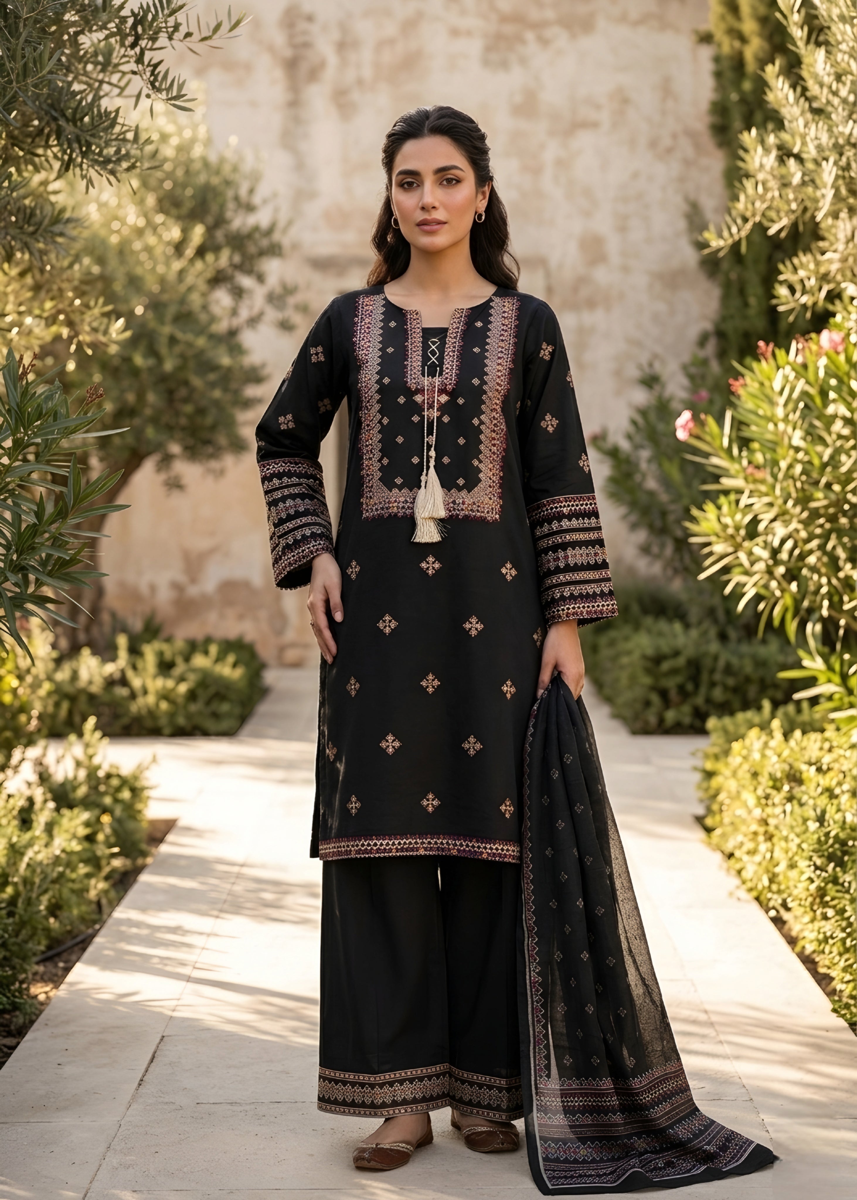 Embroidered Lawn 3PC