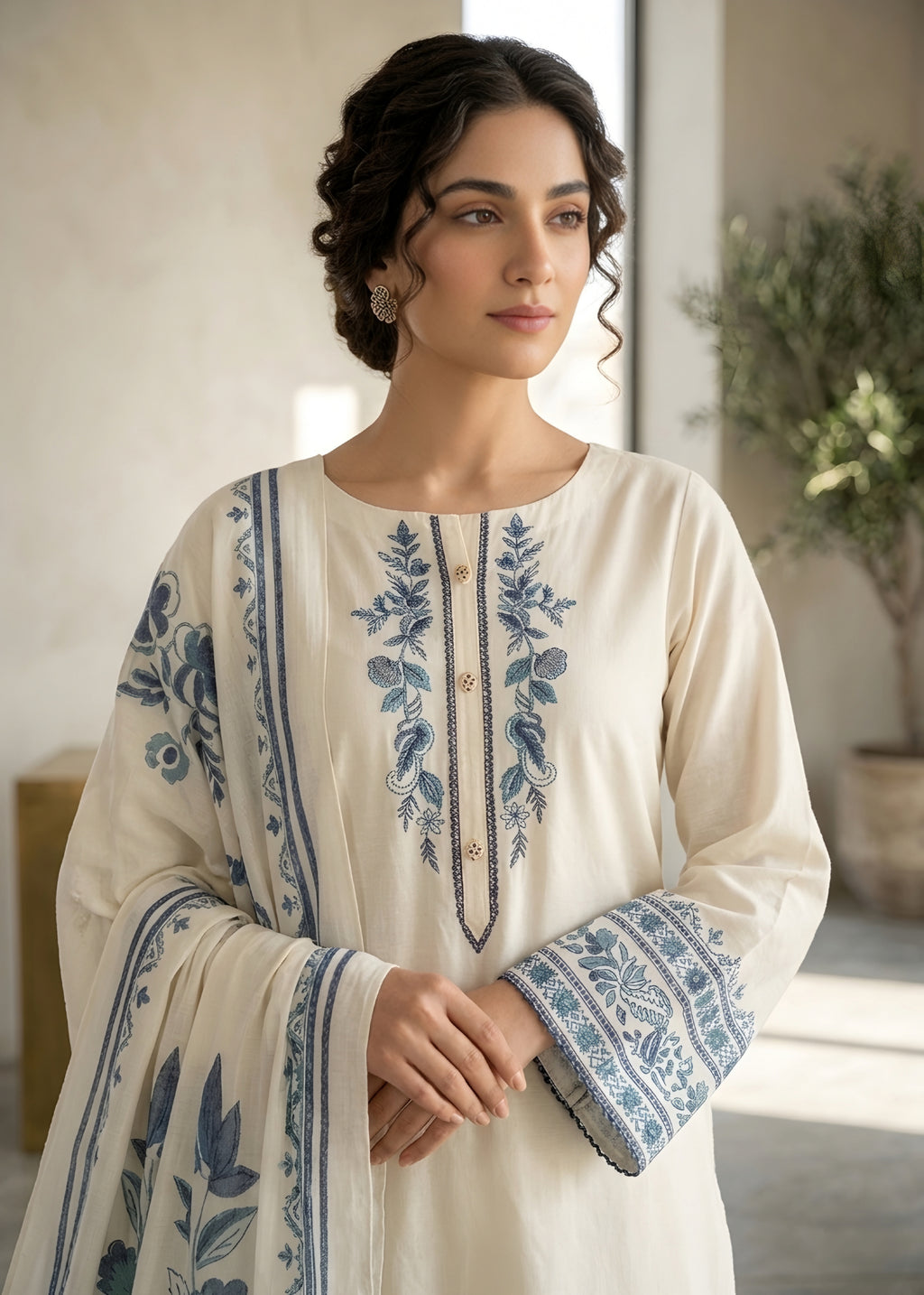 Embroidered Lawn 3PC
