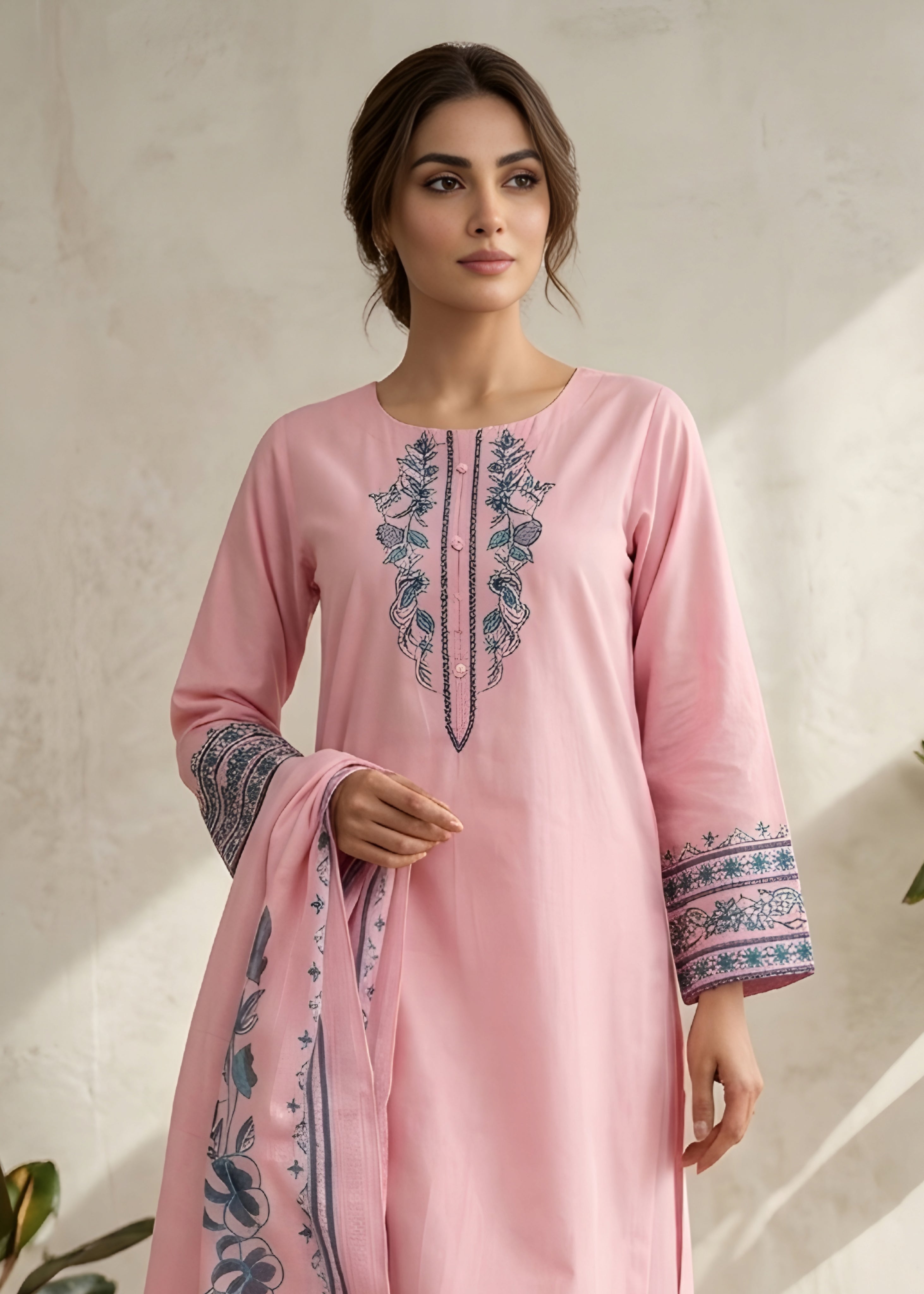 Embroidered Lawn 3PC